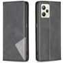 Mobigear Rhombus Slim Realme C35 Hülle Klapphülle - Schwarz