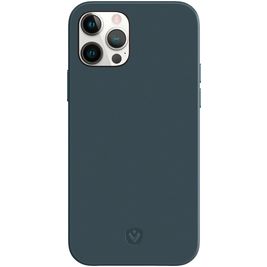 Valenta Snap Luxe iPhone 12 Pro Hülle Echtes Leder Backcover - Blau