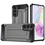 Mobigear Outdoor Samsung Galaxy A35 Hülle Hardcase Backcover Stoßfest - Grau