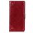 Mobigear Ranch Motorola One Fusion Plus Hülle Klapphülle Geldbörse - Weinrot
