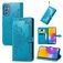 Mobigear Mandala Samsung Galaxy M52 Hülle Klapphülle Geldbörse - Blau