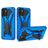 Mobigear Armor Stand Samsung Galaxy A03 Hülle Hardcase Backcover Stoßfest mit Ständer - Blau