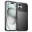 Mobigear Groove iPhone 16 Hülle Flexibles TPU Backcover - Schwarz