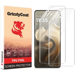 GrizzlyCoat Motorola Edge 60 Displayschutz Schutzfolie - Hüllenfreundlich (2er Pack)
