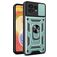Mobigear Armor Ring Cam Slide Motorola Edge 40 Pro Hülle Hardcase Backcover Stoßfest mit Ringhalter und Kamera Slider - Grün
