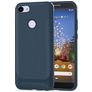 Mobigear Racing Motorola Moto E6 Play Hülle Flexibles TPU Backcover - Blau