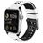 Mobigear Aero Armor Silikon Apple Watch Armband Dornschließe - 49/46/45/44 mm - Schwarz / Weiß