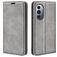 Mobigear Retro Slim Motorola Edge X30 Hülle Klapphülle Geldbörse - Grau