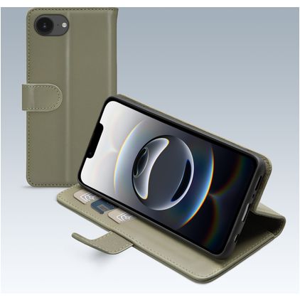 Mobilize Premium Gelly iPhone 16e Hülle Klapphülle Geldbörse - Grün
