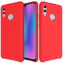 Mobigear Rubber Touch HONOR 10 Lite Silikon Hülle Backcover - Rot