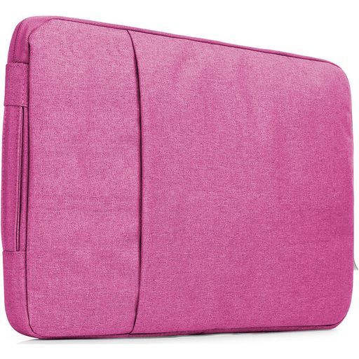 Mobigear Denim Zipper Laptop Sleeve 13 - 14 Zoll Laptop Hülle - Pink