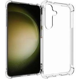 Mobigear Cushion Durchsichtig Samsung Galaxy S24 Hülle Flexibles TPU Backcover Stoßfest - Transparent