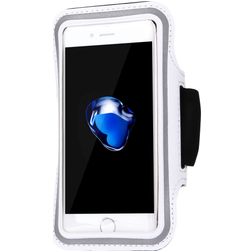Mobigear Handyhalterung Joggen iPhone 6s Sporthülle Neopren Sportarmband - Weiß