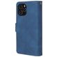 Mobigear Zipper iPhone 12 Mini Hülle Klapphülle Geldbörse - Blau