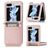 Mobigear Excellent Samsung Galaxy Z Flip 5 Hülle Hardcase Backcover mit Kartenhalter - Roségold