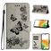 Mobigear Butterfly Samsung Galaxy A35 Klapphülle Portemonnaie - Grau