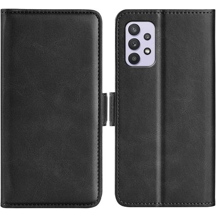 Mobigear Slim Magnet Samsung Galaxy A53 Hülle Klapphülle Geldbörse - Schwarz