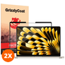 GrizzlyCoat Premium MacBook Air 15 Zoll (2023-2026) Displayschutz Schutzfolie - Hüllenfreundlich (2er Pack)