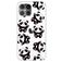 Mobigear Design iPhone 12 Pro Max Hülle Flexibles TPU Backcover - Panda