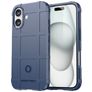 Mobigear Rugged Shield iPhone 16 Hülle Flexibles TPU Backcover Stoßfest - Blau
