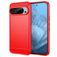 Mobigear Brushed Slim Google Pixel 9 Pro Hülle Flexibles TPU Backcover - Rot