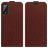 Mobigear Wiko Power U20 Hülle Flipcase - Braun