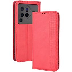 Mobigear Sensation Vivo X80 Pro Hülle Klapphülle Geldbörse - Rot