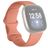 Mobigear Sport Dual Silikon Fitbit Sense Armband Drückerschließe - Orange