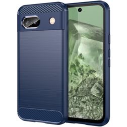 Mobigear Brushed Slim Google Pixel 8a TPU (flexibel) Backcover - Blau