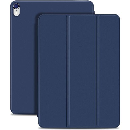 Mobigear Tri-Fold Magnet iPad Pro 11 Zoll (2018) Hülle Klapphülle - Dunkelblau