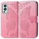 Mobigear Butterfly OnePlus Nord 2 Hülle Klapphülle Geldbörse - Pink