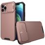 Mobigear Cam Slide iPhone 14 Hülle Hardcase Backcover mit Kamera Slider - Roségold