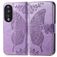 Mobigear Butterfly HONOR 90 Hülle Klapphülle Geldbörse - Lila