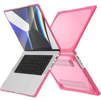 Mobigear Shockproof MacBook Pro 14 Zoll (2021-2026) Hardcase Hülle MacBook Case - Pink - Model A2442 / A2779 / A2918 / A2992 / A3401 / A3112 / A3434 / A3427 / A3426
