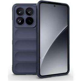 Mobigear Bumpy Xiaomi 15 Pro Hülle Flexibles TPU Backcover - Dunkelblau