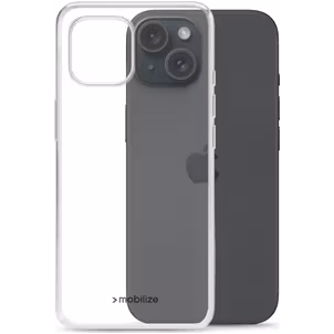 Mobilize Gelly Durchsichtig iPhone 15 Hülle Flexibles TPU Backcover - Transparent