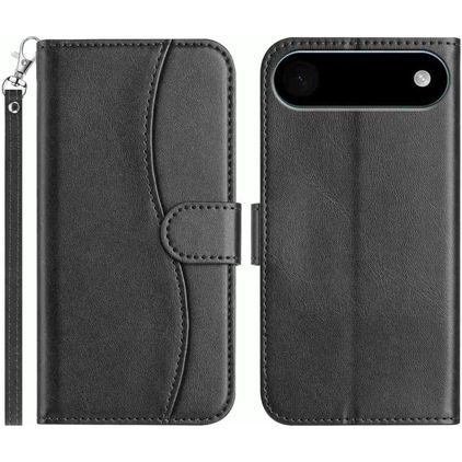 Mobigear S Line iPhone Air Hülle Klapphülle Geldbörse - Schwarz