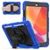 Mobigear SureGrip Xtreme iPad 9 (2021) Hülle Kunststoff,Silikon Backcover + Stifthalter + Schulterträger + Ständer - Schwarz / Blau