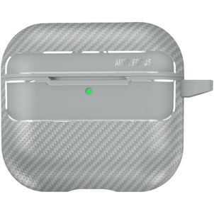 Mobigear Carbon Fiber Dünn Apple AirPods 4 Hardcase Hülle - Grau