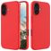 Mobigear Rubber Touch iPhone 16 Silikon Hülle Backcover - Rot
