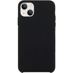 Mobigear Rubber Touch iPhone 15 Silikon Hülle Backcover - Schwarz
