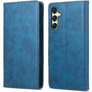 Mobigear Wallet Samsung Galaxy A17 Hülle Klapphülle Geldbörse - Blau