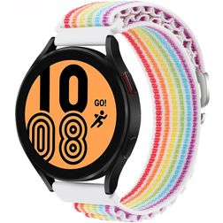 Mobigear Alpine Nylon Smartwatch Armband Dornschließe - 22 mm - Rainbow
