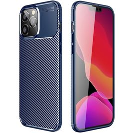 Mobigear Racing iPhone 14 Plus Hülle Flexibles TPU Backcover - Blau