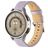Mobigear Stitched Leder Smartwatch Armband Dornschließe - 22-mm-Universalanschluss - Lila