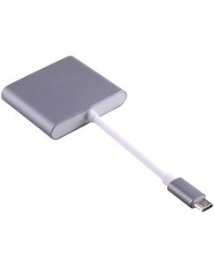 Mobigear USB-C auf HDMI / USB-A / USB-C Hub - Grau