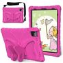 Mobigear Butterfly iPad Air 11 Zoll (2024) Hülle EVA Schaum Backcover + Schulterträger + Ständer - Magenta
