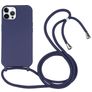 Mobigear Lanyard iPhone 16 Pro Silikon Handykette - Dunkelblau