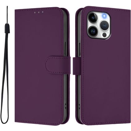Mobigear Urban Wallet iPhone 16 Pro Max Hülle Klapphülle Geldbörse - Lila