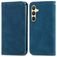 Mobigear Retro Slim Samsung Galaxy S25 Plus Hülle Klapphülle Geldbörse - Blau